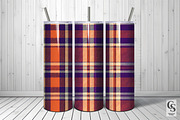 Purple Orange Plaid Seamless Pattern, a Pattern Graphic by Creative Store (Thumbnail 5 of 5)
