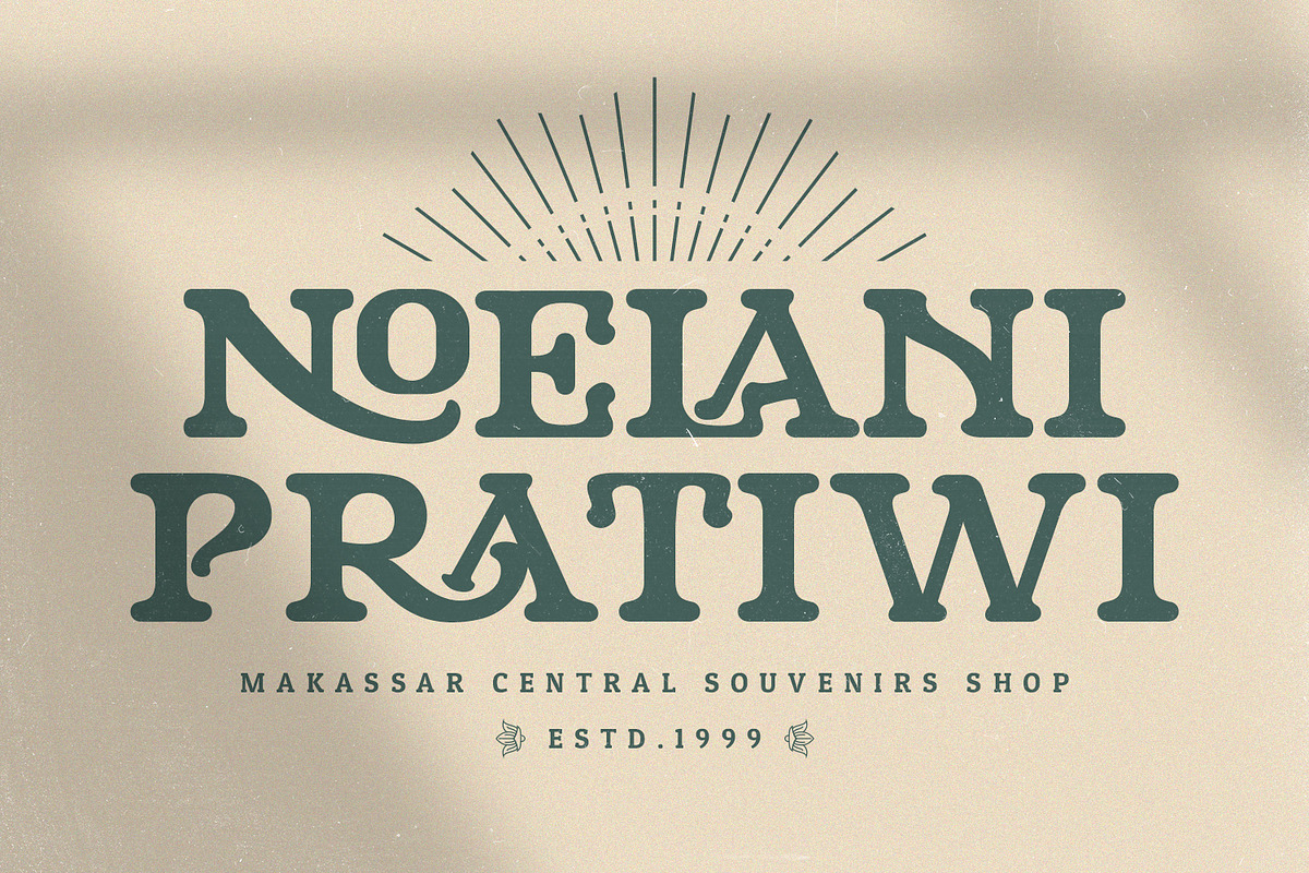 Niraloka - Serif Vintage Display, a Serif Font by Mantra Naga (Photo 8 of 10)