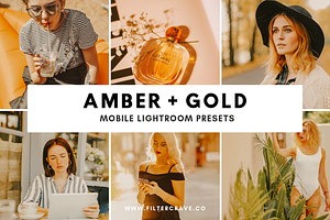 Amber + Gold Mobile Presets