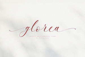 Glorea - A Lovely Calligraphy Font