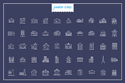Building Line Vector Icons V2, an Outline Icon by Jumbo Icons (Thumbnail 4 of 5)