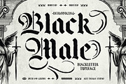 Black male Typeface, a Blackletter Font by alit design (Thumbnail 1 of 17)