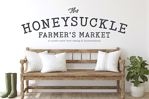 Honeysuckle Market Fonts Elements