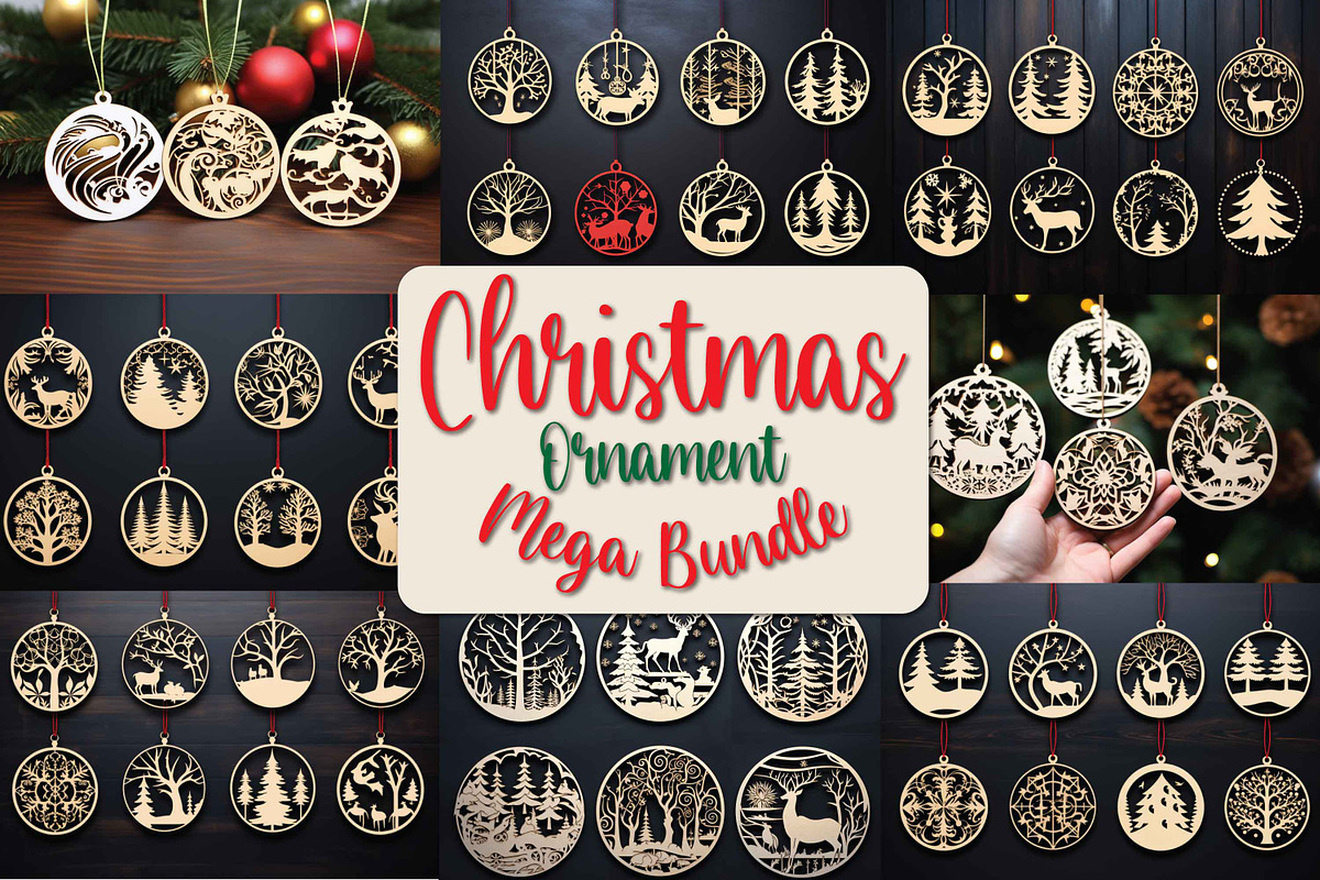 Christmas Ornament Mega Bundle SVG, a Graphic by NGISED (Photo 1 of 9)