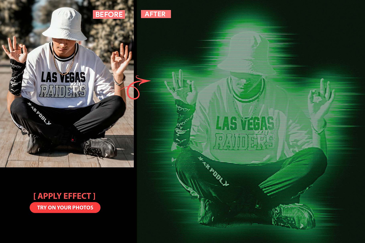 Hologram Gothic Photoshop Action, an Action Add-On by MRI STUDIO (Photo 6 of 16)