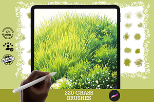 Grass Brushes for Procreate