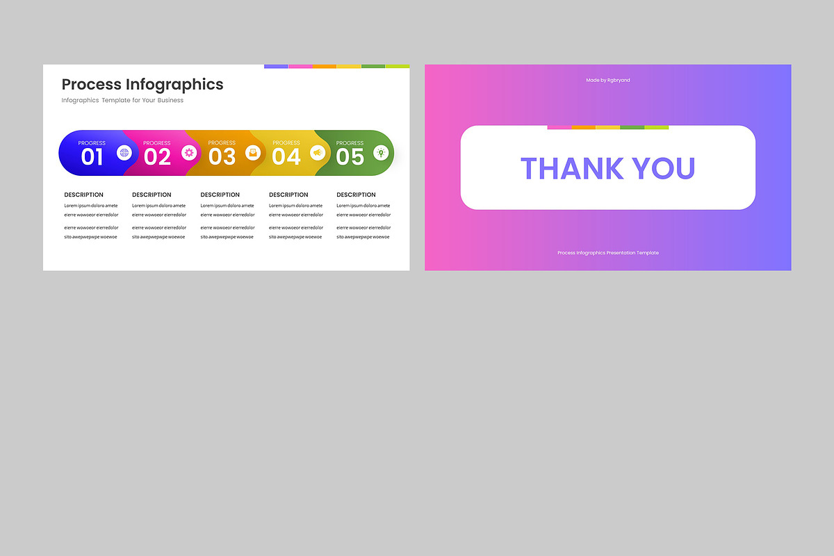 PROCESS - Infographic Powerpoint, a Presentation Template by rgbryand