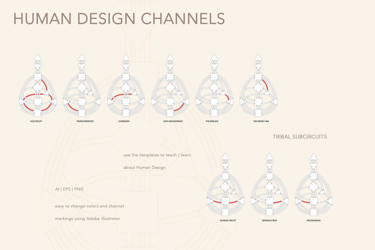 Human Design Vector + CANVA Bundle, an Illustration by Backyard Rose (Photo 23 of 35)