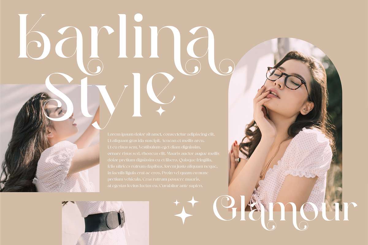 Glamour Karlina Luxury Serif Font, a Serif Font by Storytype Studio (Photo 2 of 9)