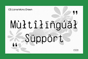 CS Liona Mono Drawn, a Sans Serif Font by Craft Supply Co. (Thumbnail 3 of 8)