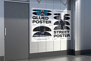 Glued Poster Mockup, an Advertising Mockup by Unerispace (Thumbnail 2 of 5)