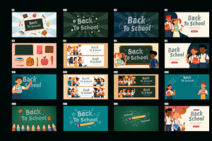 Back to School Vector Background and, an Education Illustration by foxndeer