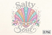 Seashell Rhinestone Summer PNG, an Illustration by Pixels.Craft (Thumbnail 1 of 8)