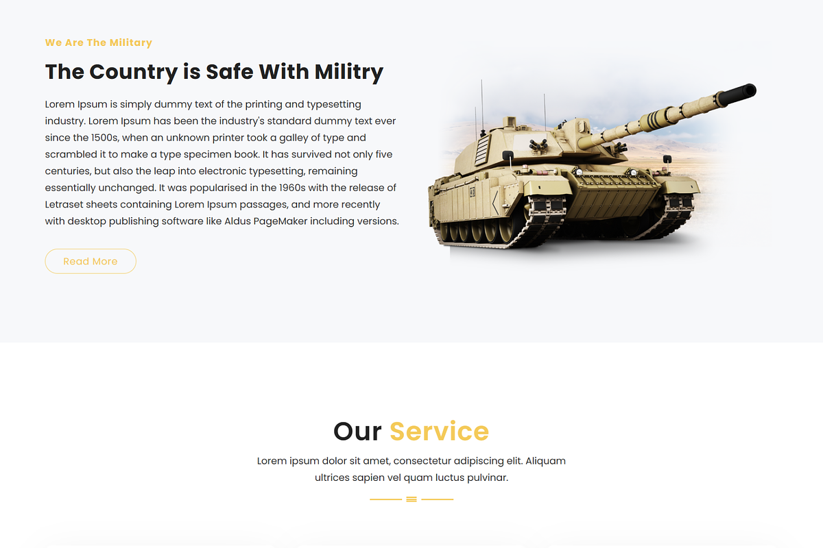 Defence - Military HTML Template, a HTML Template by Themeplaza (Photo 2 of 7)