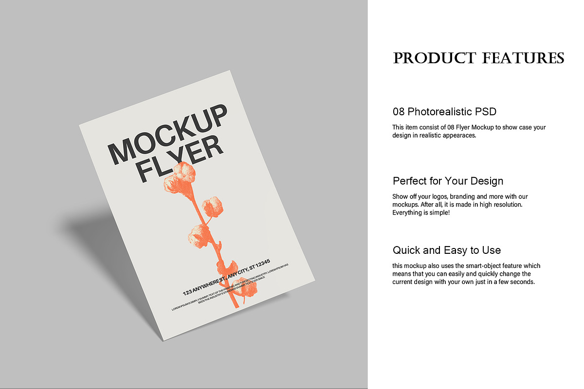 Single Flyer Floating Set, a Books & Magazine Mockup by Lxadesign (Photo 5 of 10)