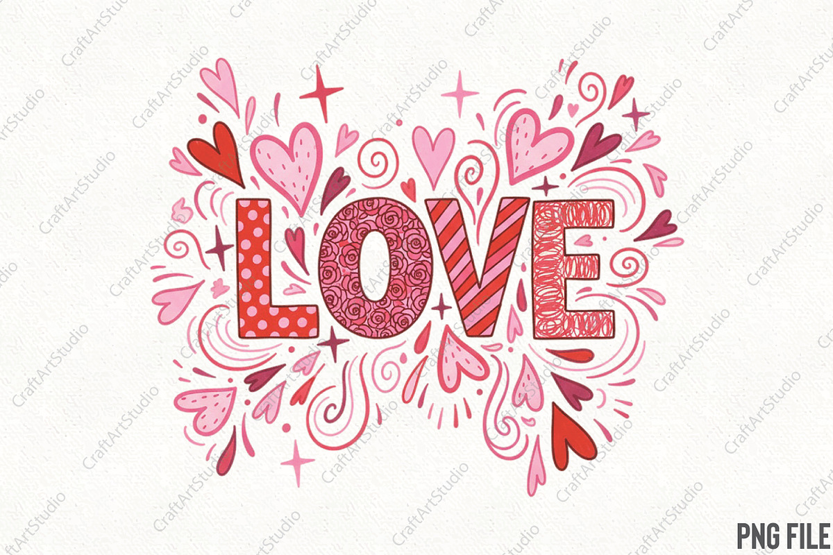 Valentine Png Love Png Valentines, an Illustration by CraftArtStudio (Photo 1 of 4)
