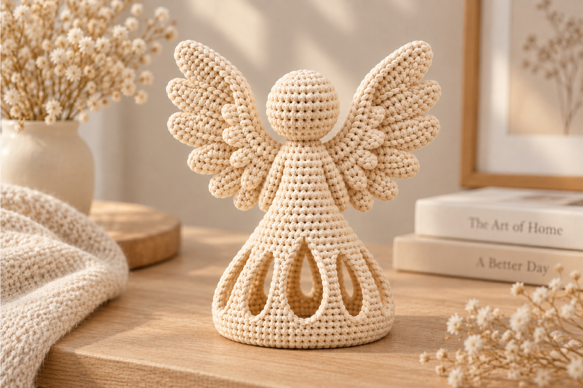 Christmas Angel Candle Holder STL, a Characters & Person 3D Model by Layerology (Photo 4 of 4)
