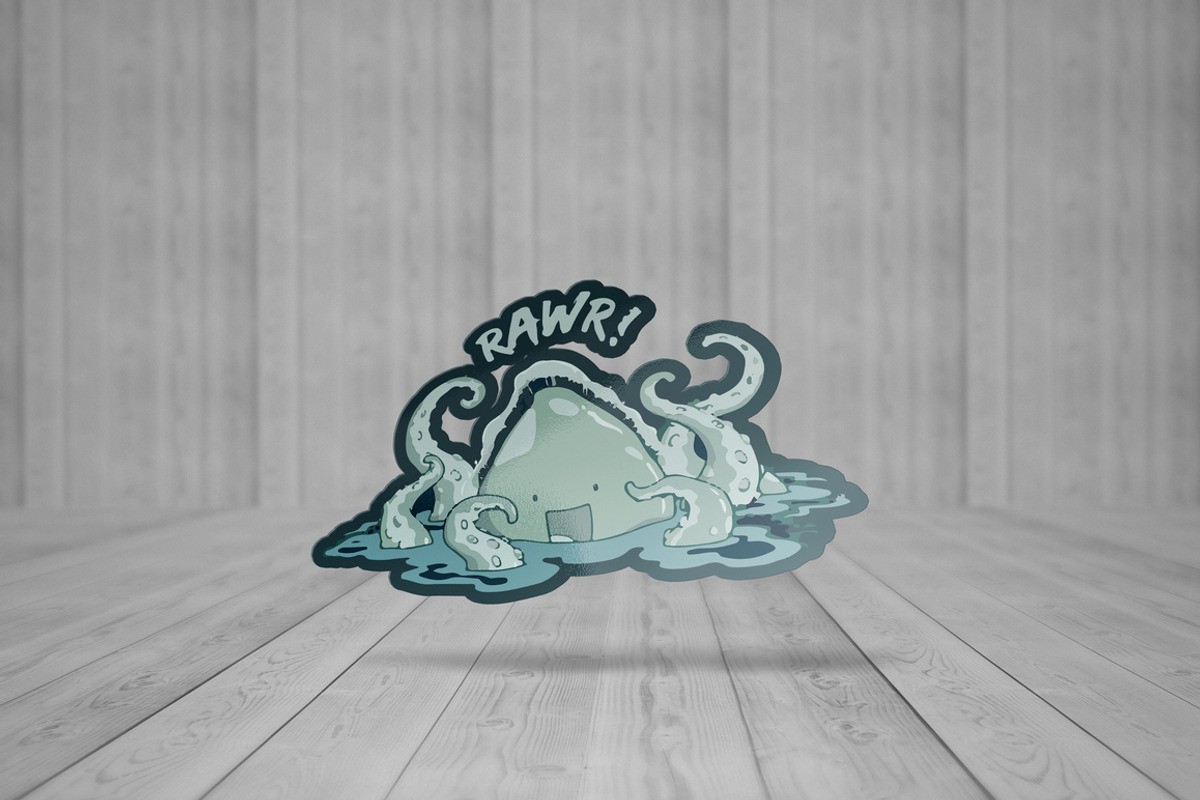 Die Cut Stickers Mock-Up, a Mockup by MassDream (Photo 4 of 10)