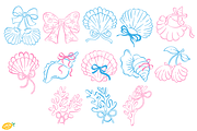 Summer Seashell PNG Line Art, a Seasonal Illustration by LemonDesign (Thumbnail 2 of 4)