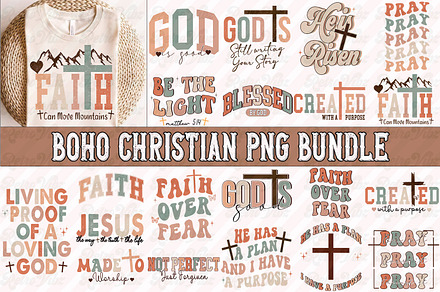 Boho Religious Svg Png Bundle, an Object Graphic by RETROVIBZDESIGNS