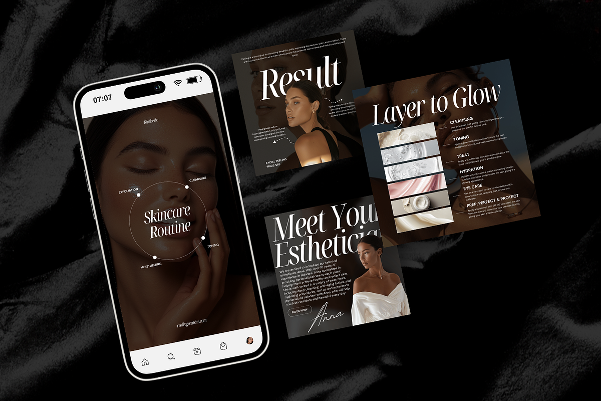 Aesthetic Beauty Instagram Template, a Social Media Template by Xenié Creative (Photo 6 of 10)