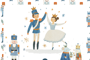 Blue Nutcracker Dreams Collection, an Illustration by Pati Paints (Thumbnail 1 of 10)
