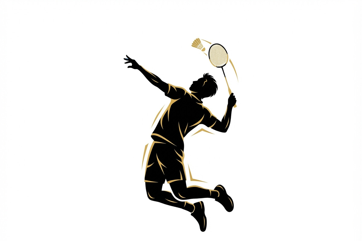 60 Badminton Player Smash Silhouette, a Person Illustration by Amazin_art (Photo 25 of 26)
