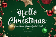 Hello Christmas - Sweet Script Font, a Script Font by PuriCreative (Thumbnail 1 of 9)