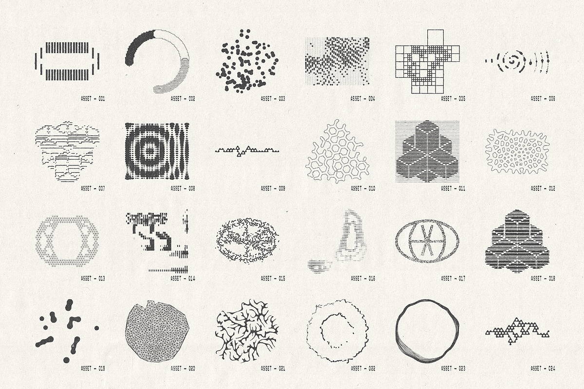 Geometric Interference Collection, an Object Graphic by Vanzyst (Photo 2 of 12)