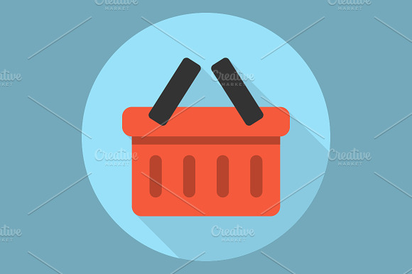 Basket Icon Flat
