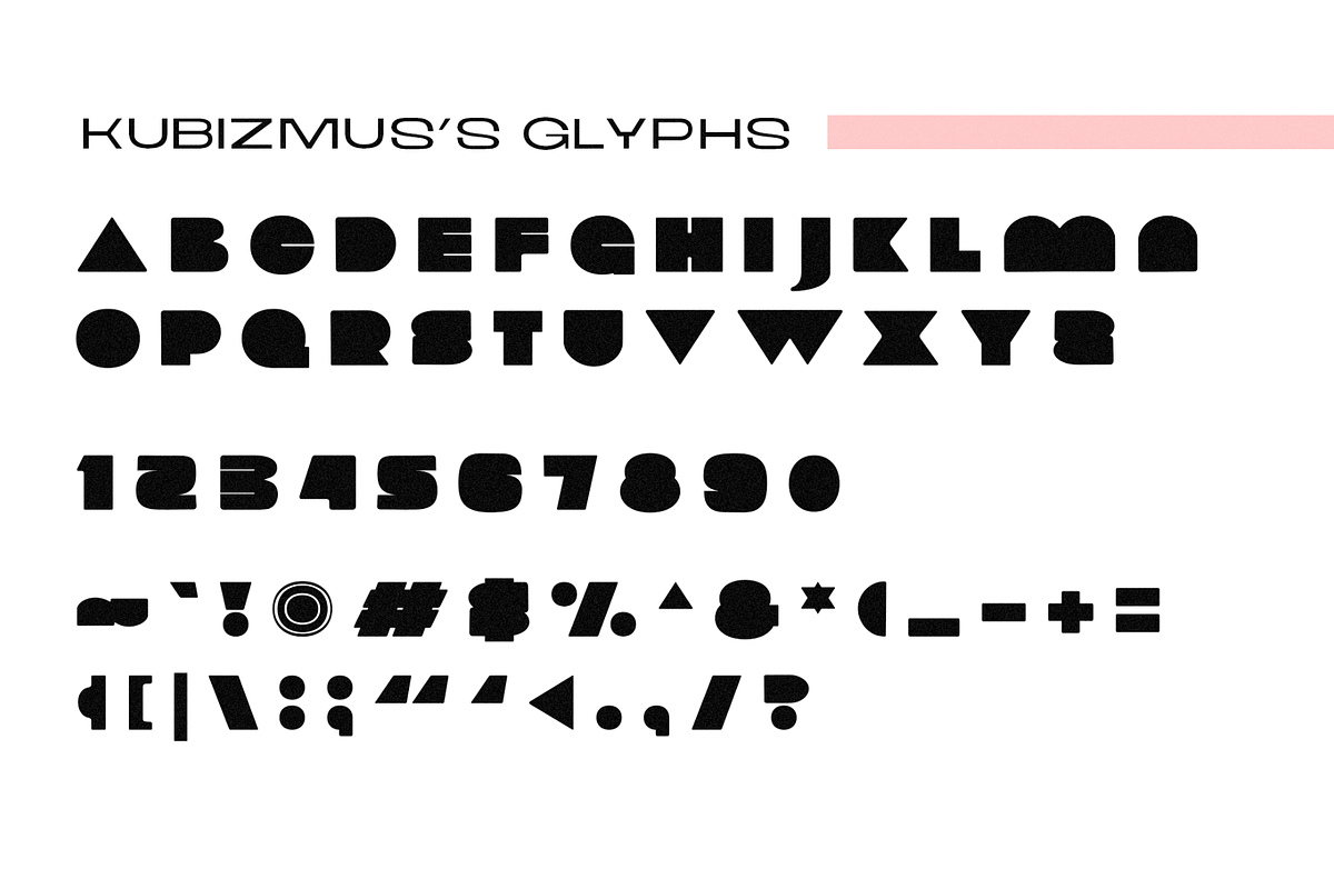 Kubizmus - Block Font, a Symbol Font by Mofr 24 (Photo 7 of 8)