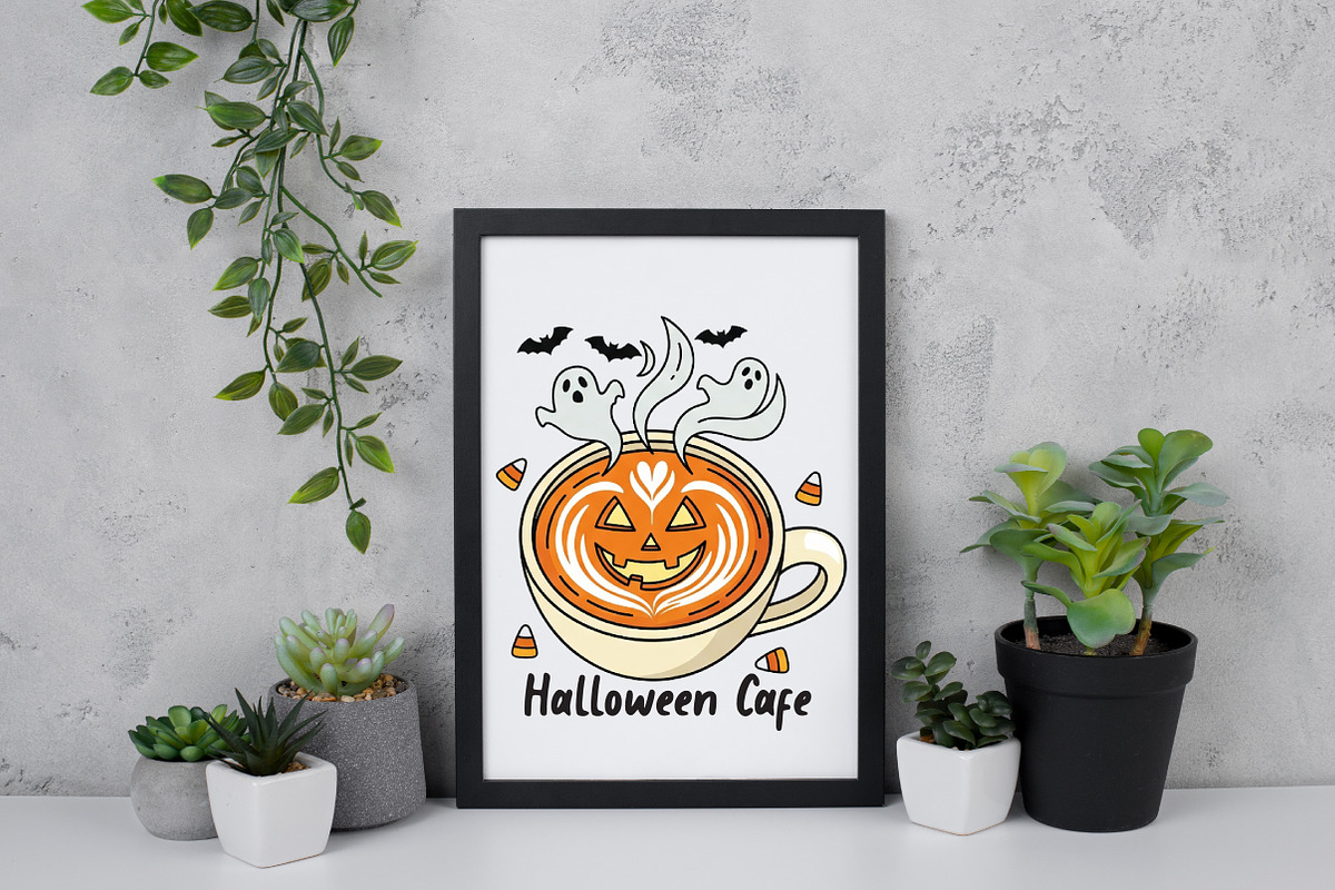 Halloween Cafe PNG, an Illustration by Daily.Designs (Photo 4 of 5)