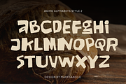 Agiro Brand – Playful Cutout Font, a Handwritten Font by Mahesans Co (Thumbnail 8 of 10)