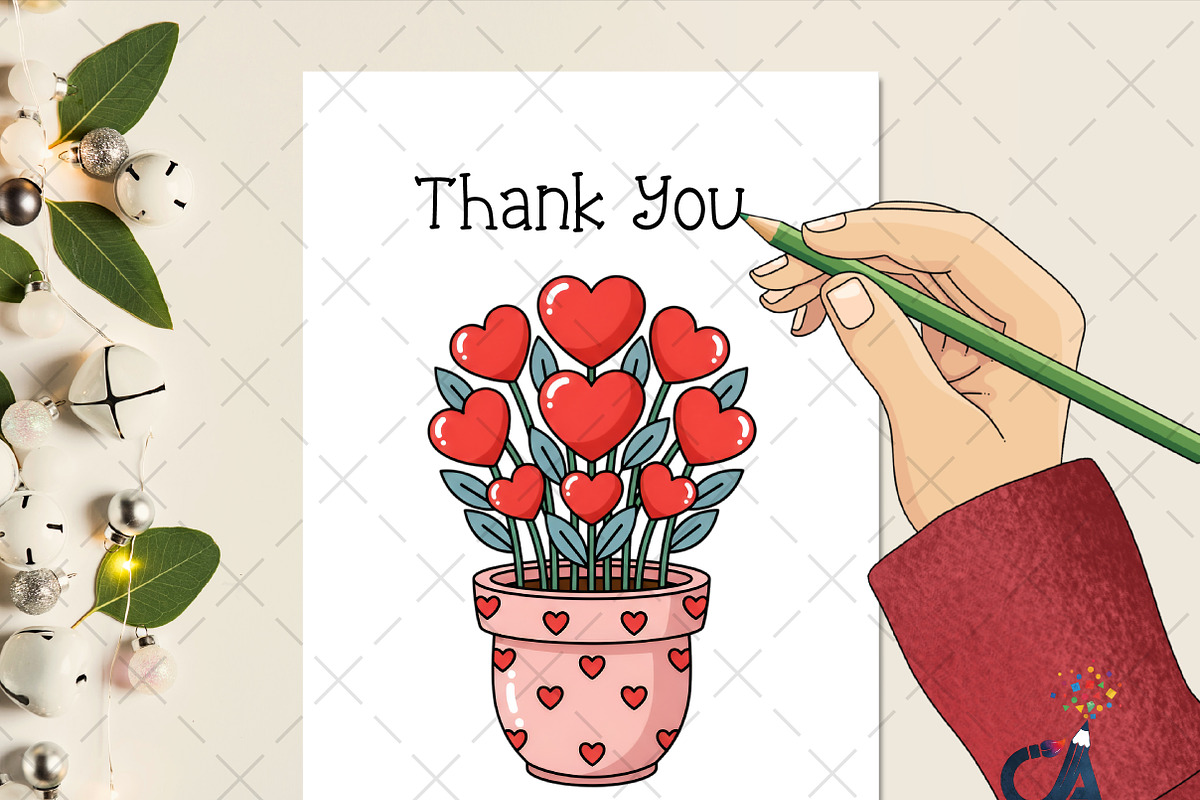 Valentine's Day Pot Png Sublimation, an Illustration by Creative Art (Photo 2 of 6)