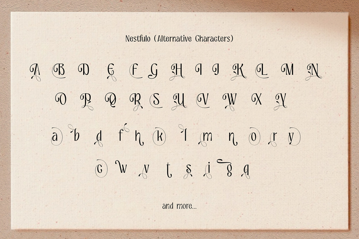 Nestfulo – Luxurious Display Font, a Font by Ekahermawan (Photo 13 of 15)