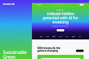 Invoice.AI - Financial Landing Page, an UI Kit Template by Base Design Studio (Thumbnail 3 of 6)