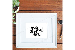 Styled flat lay frame mockup 1