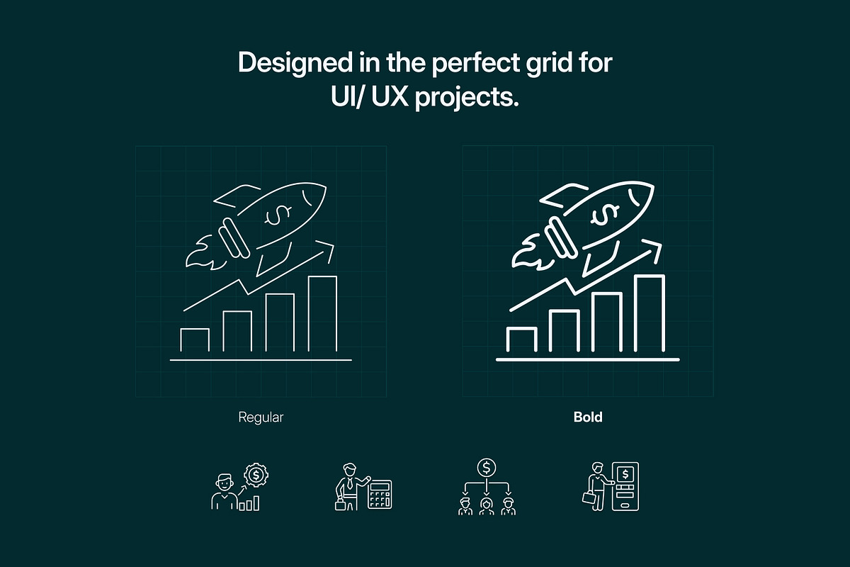 Corporate Finance Icon Set, an Outline Icon by Prosymbols (Photo 3 of 8)