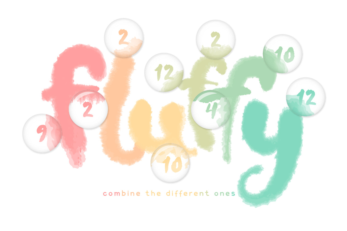 Fluffy Brushes for Illustrator, a Brush Add-On by Mazheika Store (Photo 3 of 8)