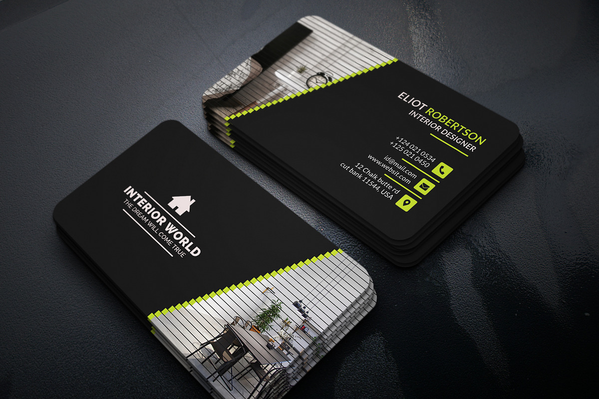 Interior Business Card, a Business Card Template by Helal Shop (Photo 2 of 5)