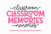 Classroom Memories - Font Duo, a Handwritten Font by Keithzo (Thumbnail 1 of 11)