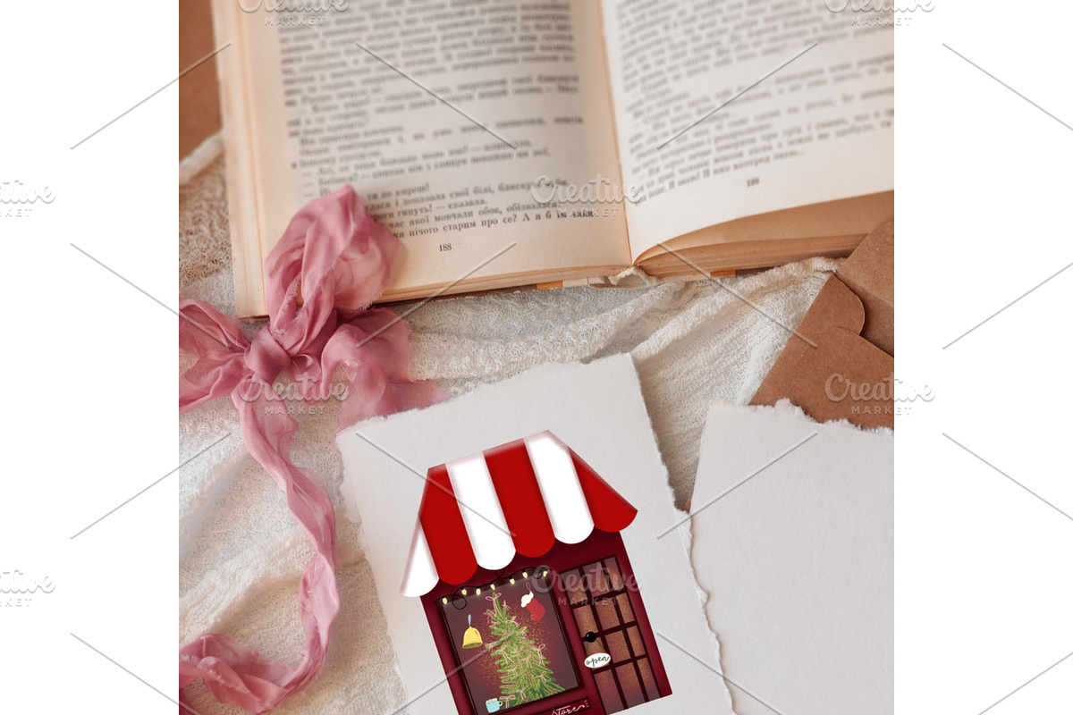Christmas Houses Village Clipart, a Decorative Illustration by Oleksandra Illustrates (Photo 13 of 14)