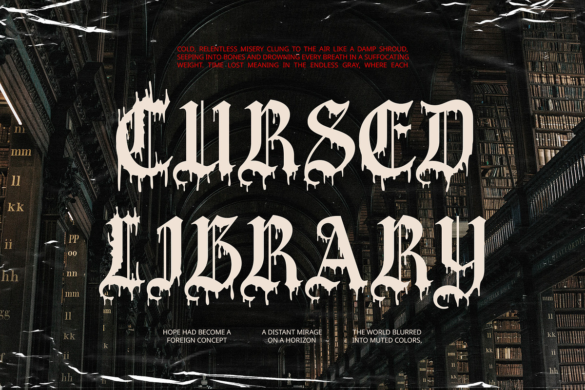 CS Nemesis – Black Metal Font, a Blackletter Font by Craft Supply Co. (Photo 6 of 8)