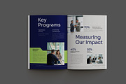 Navy Green Annual Report, a Brochure Template by Neermana (Thumbnail 10 of 11)