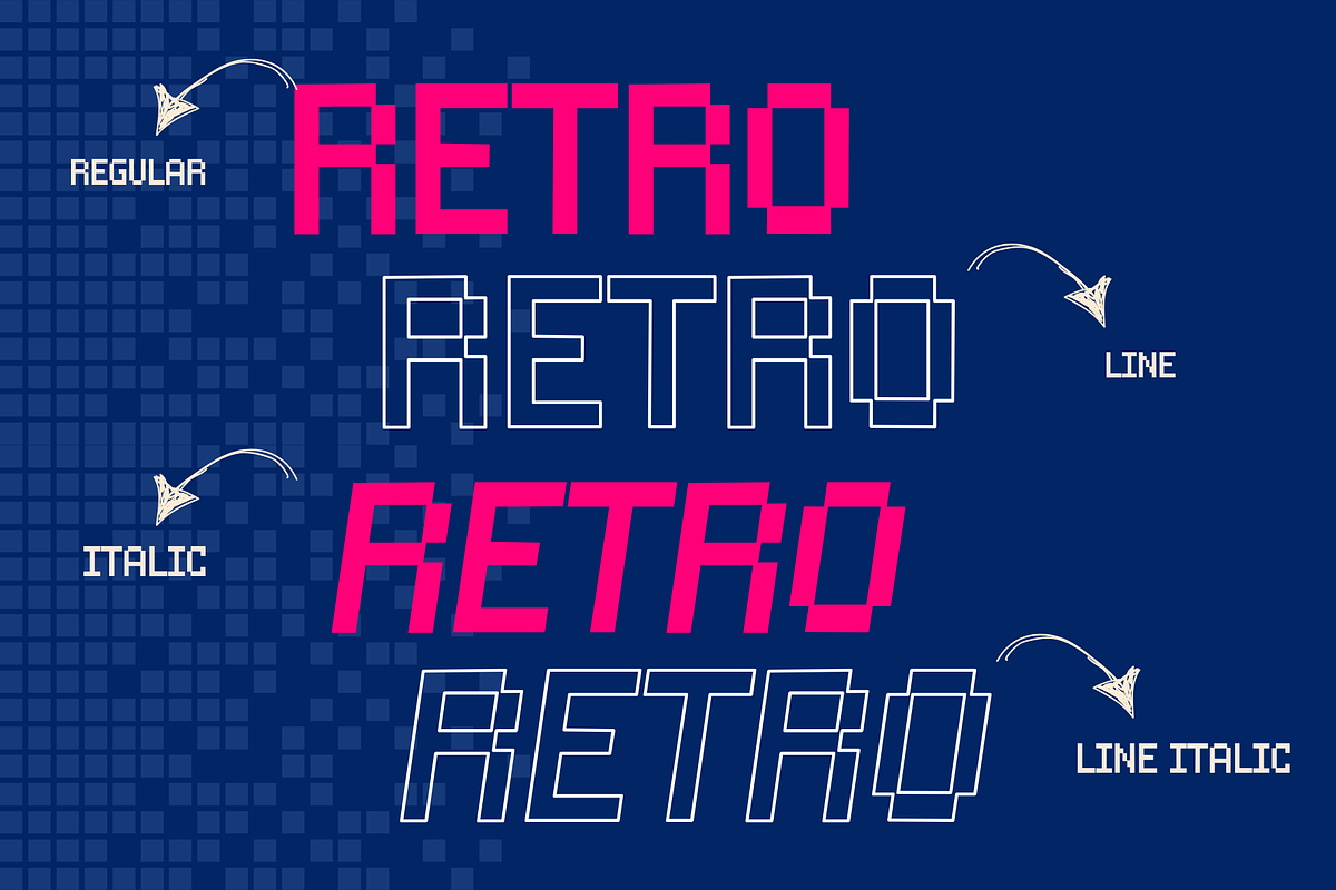 Tallbit is Pixel Family Font, a Sans Serif Font by Brown Cupple (Photo 7 of 11)