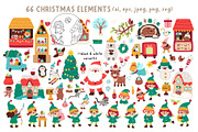 Christmas village clipart kit, an Object Graphic by Lexi Claus (Thumbnail 2 of 8)