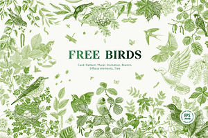 Free Birds. Green