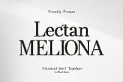 Lectan Meliona – Handmade Serif Font, a Serif Font by Black Junst (Thumbnail 1 of 14)