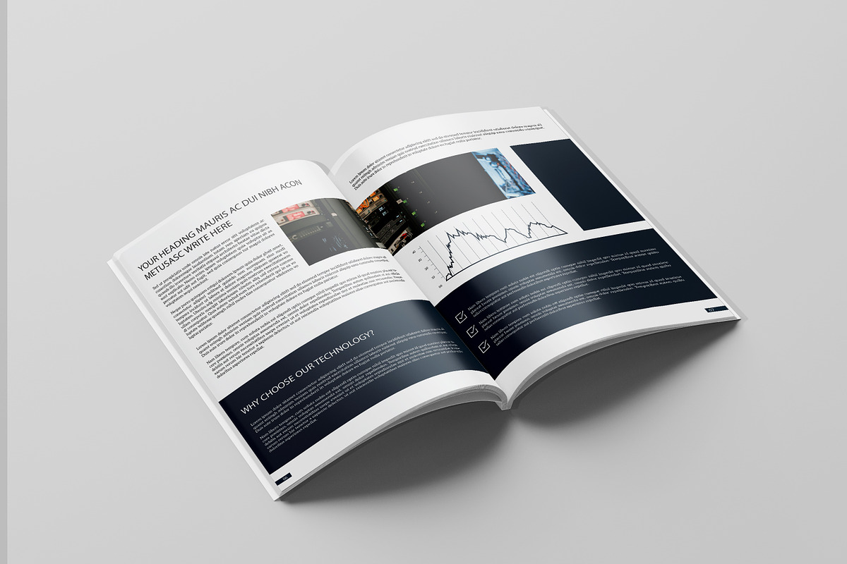 Technology Brochure Template, a Brochure Template by retrographix (Photo 4 of 9)