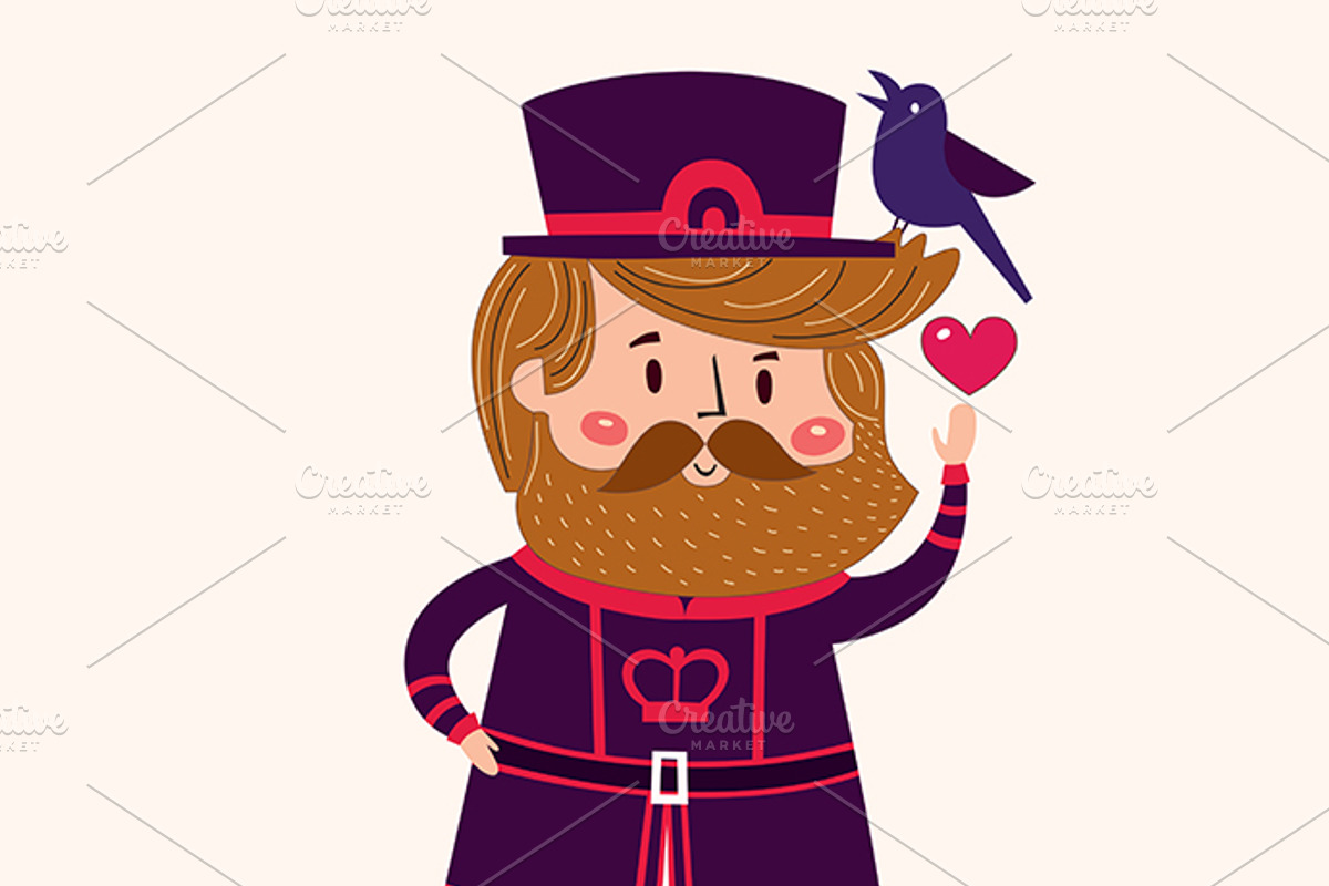 Illustrations with London symbols, a Decorative Illustration by MoleskoStudio (Photo 9 of 9)